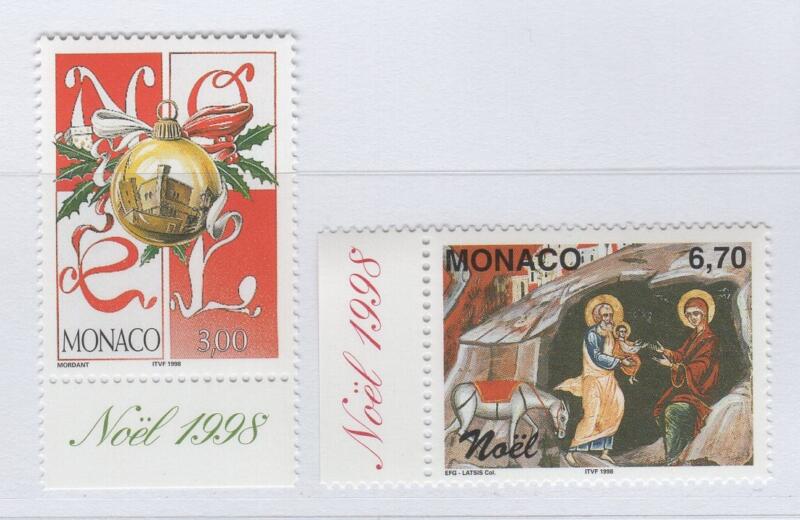 Francobolli Monaco Anno 1998 Natale
