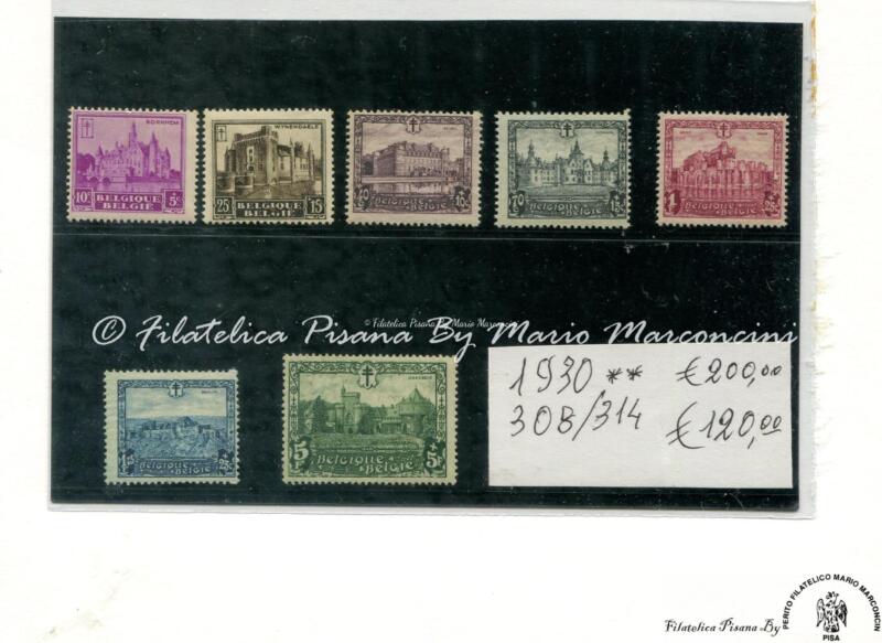 Francobolli Belgio - Anno 1930