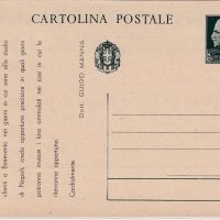 Cartolina postale Italia - cat. n. 79 - Interessante stampa dell'istituto Poligrafico di Stato ad uso privato