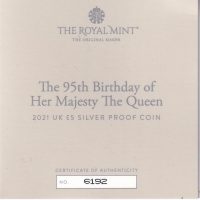 Moneta commemorativa Gran Bretagna 2021 Regina Elisabetta Proof - immagine 3