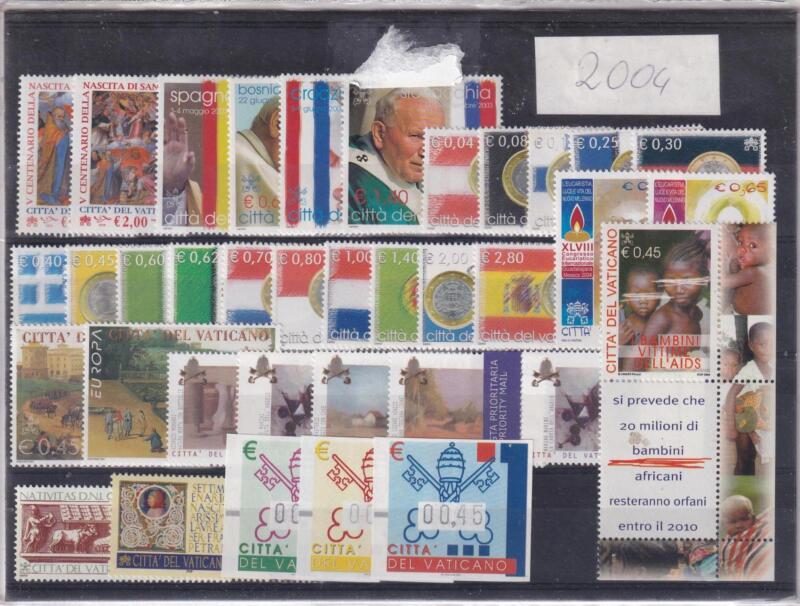 Francobolli Vaticano Anno 2004 Annata completa