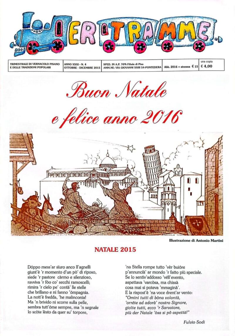 Rivista Er Tramme, Anno XXXI n. 4, ottobre-dicembre 2015