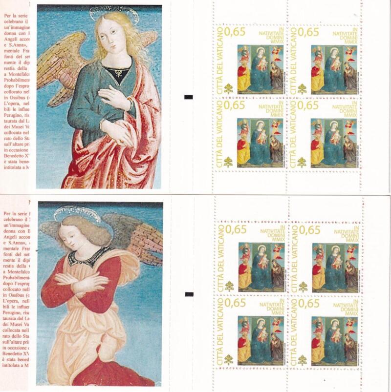 Libretto Vaticano, Anno 2009, Natale. Dipinto di F. Malanzio (Lb. n. 17)