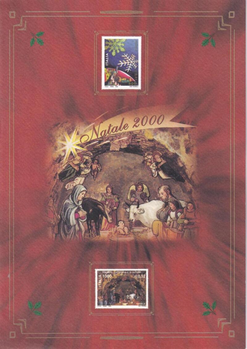 Folder Italia, Data 06/11/2000, Natale 2000 (cat. n. 2550-2551)