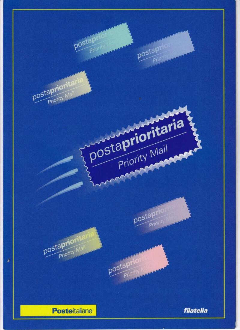 Folder Italia, Data 21/06/2002, Posta Prioritaria (cat. n. 2633-2638)