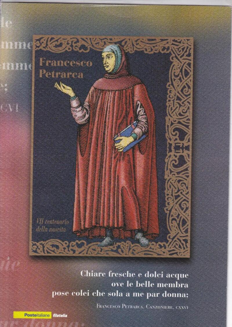 Folder Italia, Data 19/03/2004, Francesco Petrarca VII centenario della nascita (cat. n. 2783)