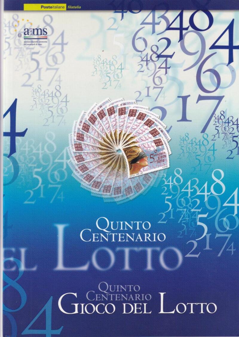 Folder Italia, Data 06/10/2006, Quinto Centenario Gioco del Lotto (cat. n. 2976)