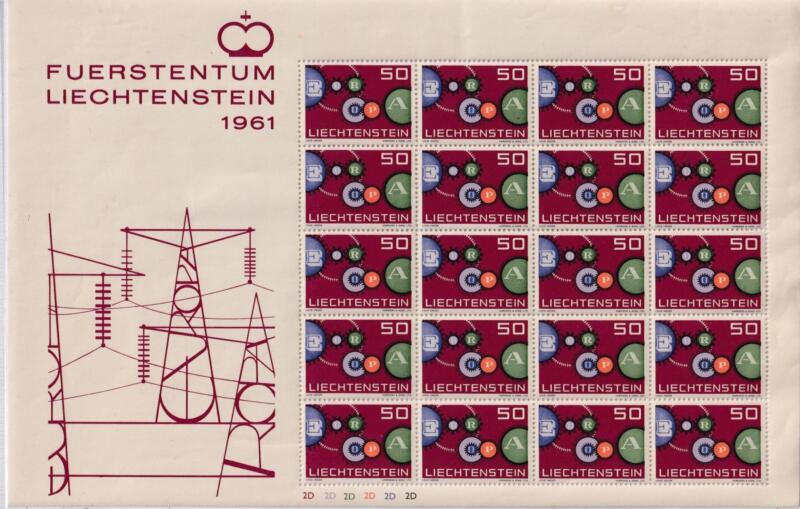 Minifoglio Liechtenstein, Anno 1961, Europa (cat. n. 364)