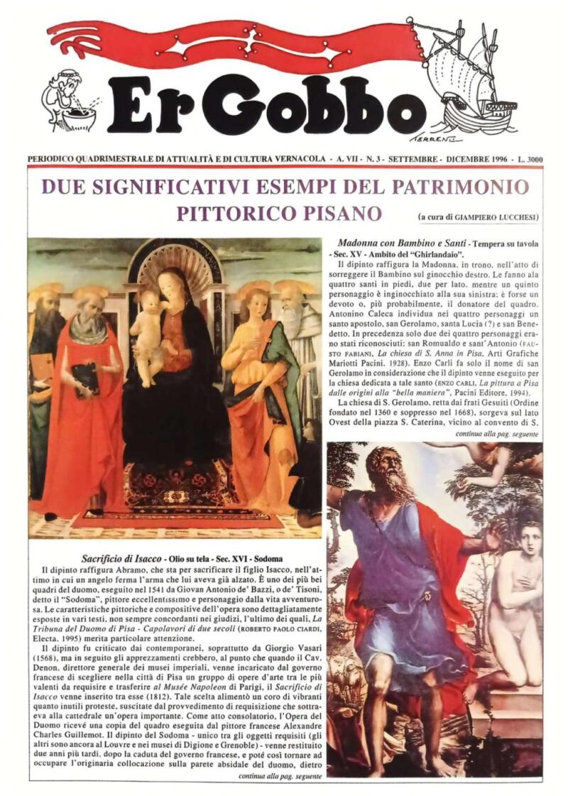 Rivista Er Gobbo Anno VII N. 3 settembre-dicembre 1996