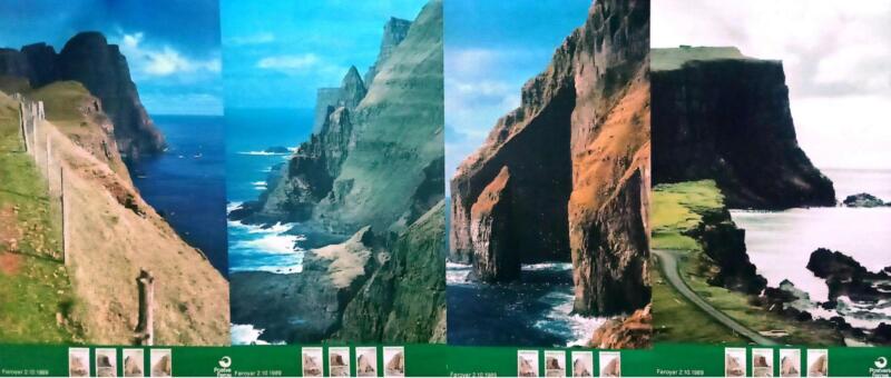 n. 4 Manifesti pubblicitari emissione Serie di Francobolli Faeroer