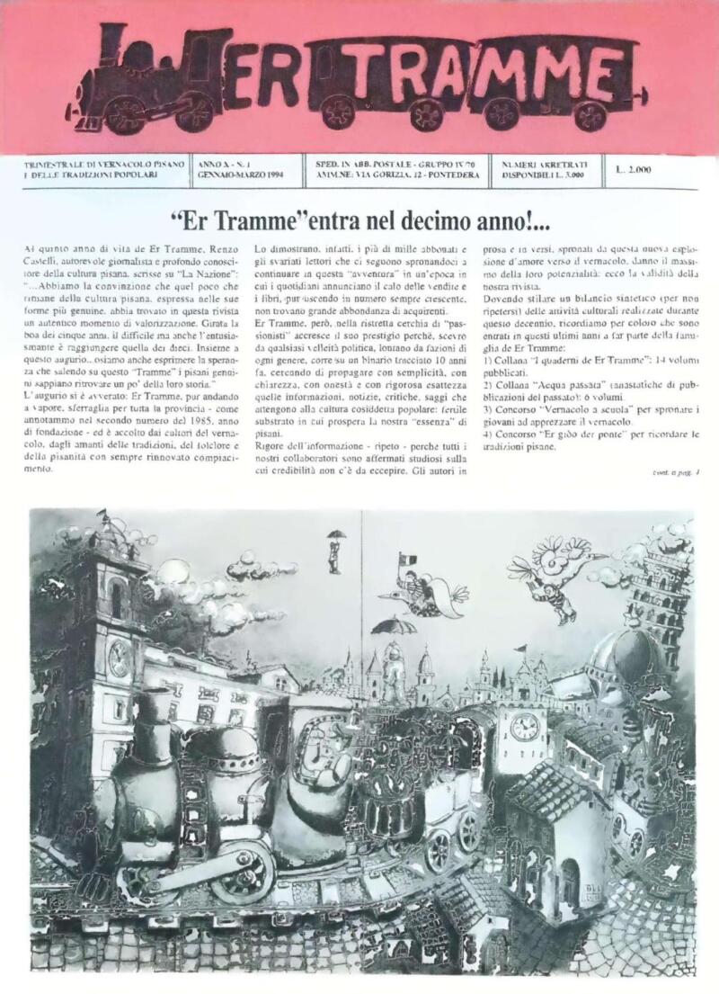 Rivista Er Tramme Anno X N. 1 gennaio-marzo 1994