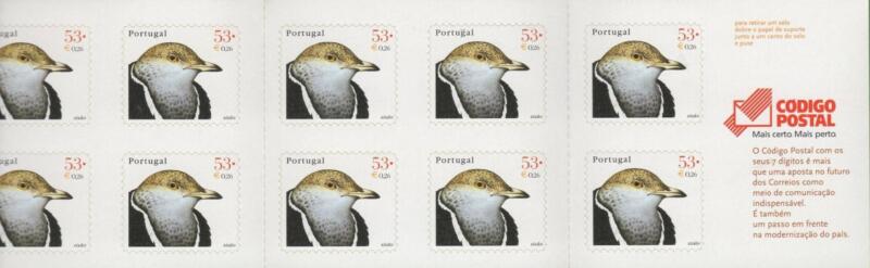 Libretto Portogallo Anno 2001 Teste di uccelli (Lb 2469)