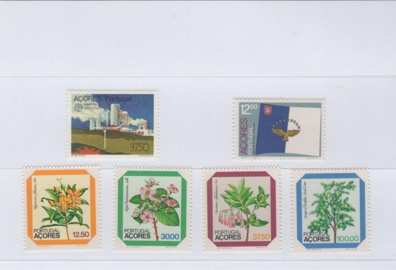 Francobolli Azzorre Anno 1983 Annata completa (cat. da n. 356 a n. 361)