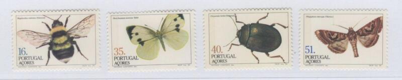 Francobolli Azzorre Anno 1984 Insetti locali Prima serie