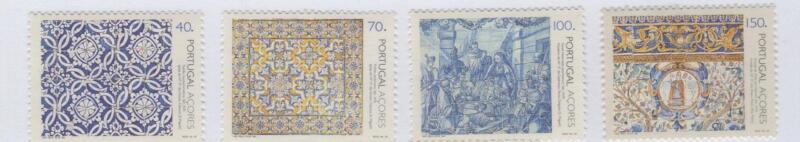 Francobolli Azzorre Anno 1994 Maioliche portoghesi nelle Azzorre