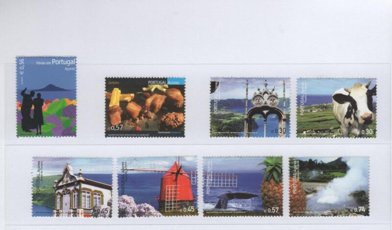 Francobolli Azzorre Anno 2004-2005 Varie emissioni (cat. n. 502, n. 507, n. 509-514)