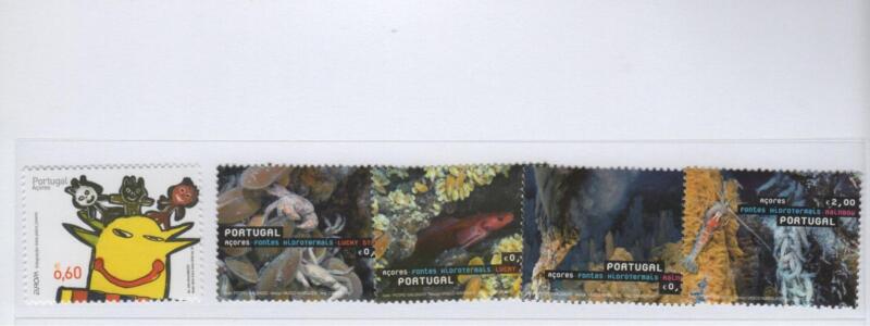 Francobolli Azzorre Anno 2006 Varie emissioni (cat. n. 507, n. 520-523)