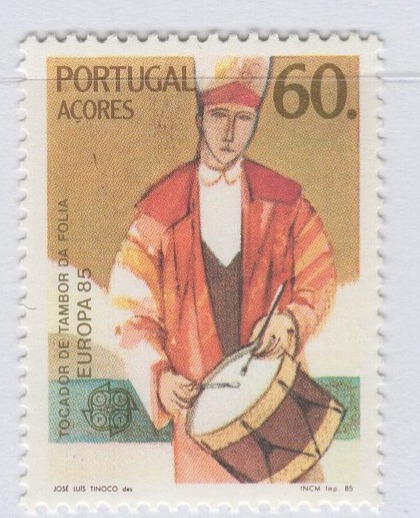 Francobollo Azzorre Anno 1985 Europa Anno europeo della musica