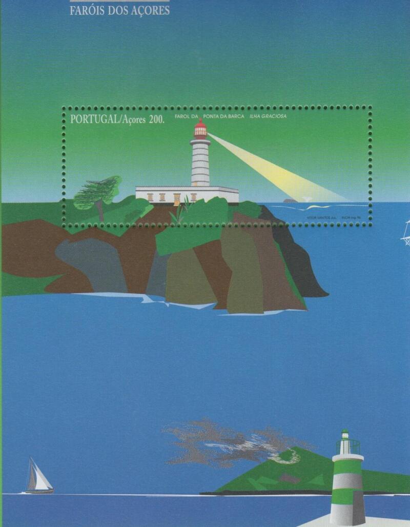 Foglietto Azzorre Anno 1996 Fari della Azzorre (BF 16)