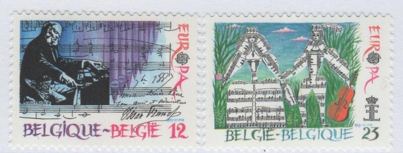 Francobolli Belgio Anno 1985 Europa Anno europeo della musica