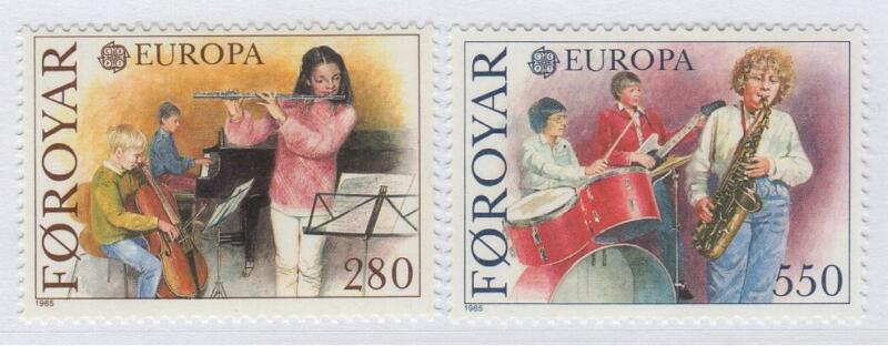 Francobolli Faeroer Anno 1985 Europa Anno europeo della musica