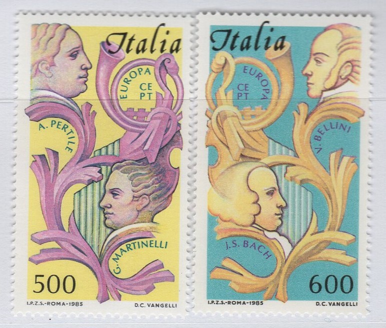 Francobolli Italia Anno 1985 Europa Anno europeo della musica