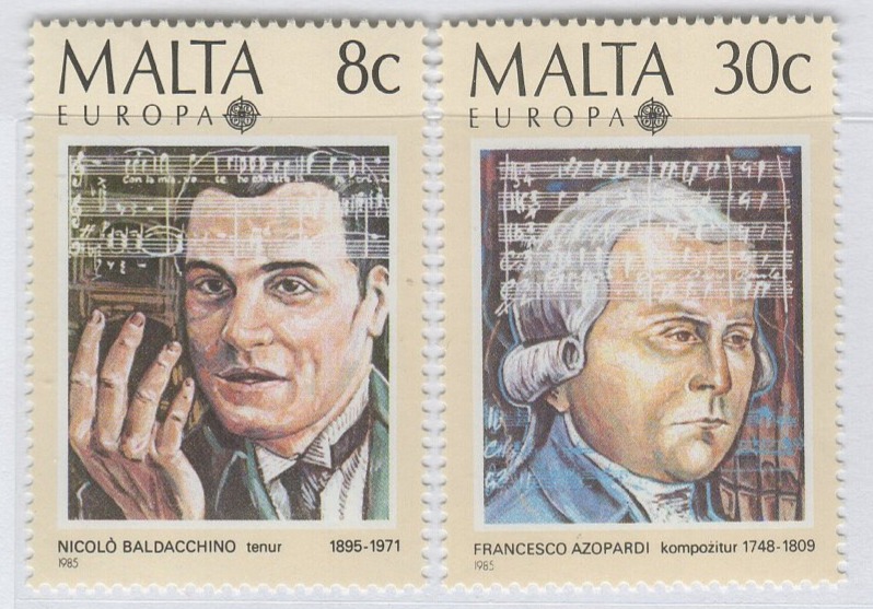 Francobolli Malta Anno 1985 Europa Anno europeo della musica