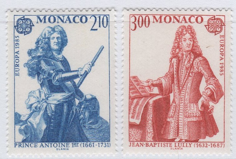 Francobolli Monaco Anno 1985 Europa Anno europeo della musica