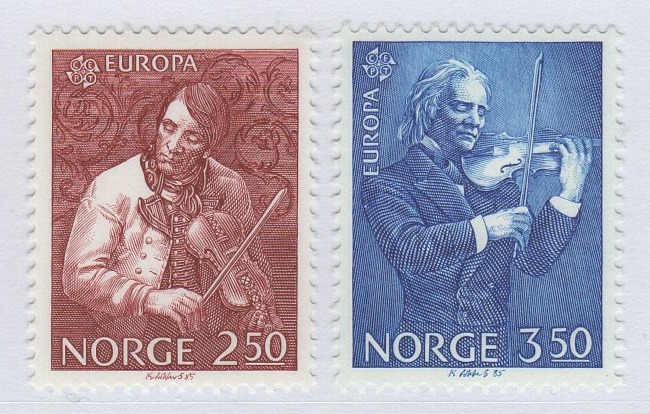 Francobolli Norvegia Anno 1985 Europa Anno europeo della musica