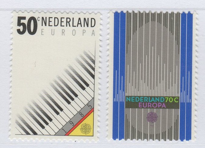 Francobolli Olanda Anno 1985 Europa Anno europeo della musica