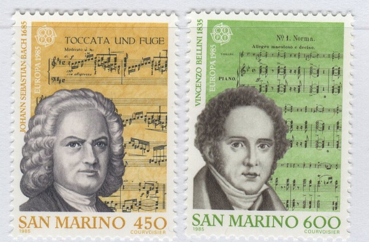 Francobolli San Marino Anno 1985 Europa Anno europeo della musica