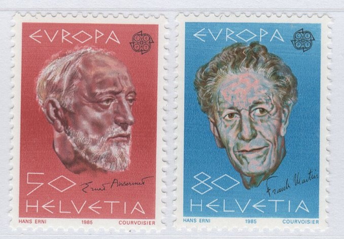 Francobolli Svizzera Anno 1985 Europa Anno europeo della musica