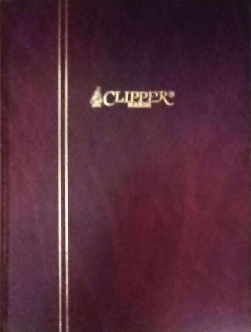 Classificatore Clipper Marini 12 pagine a fondo bianco con divisione colore marrone