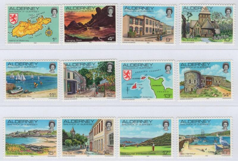 Francobolli Alderney Anno 1983 Vedute di Alderney
