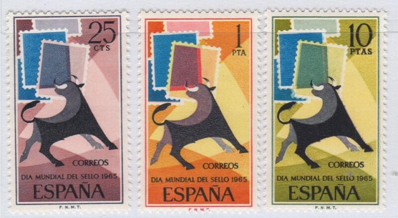 Francobolli Spagna Anno 1965 Giornata mondiale del francobollo