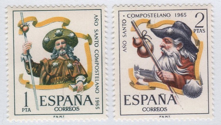 Francobolli Spagna Anno 1965 Anno Santo Compostelano
