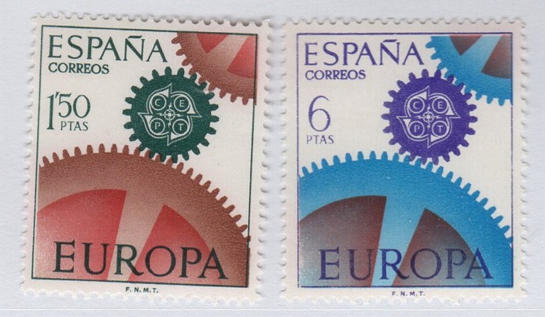 Francobolli Spagna Anno 1967 Europa