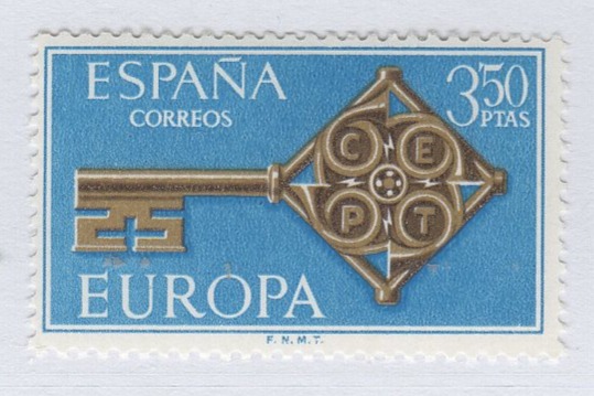 Francobollo Spagna Anno 1968 Europa