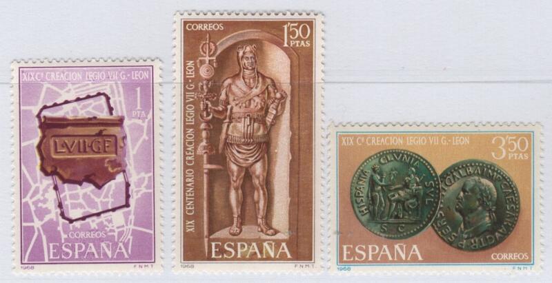 Francobolli Spagna Anno 1968 19esimo centenario della creazione della Settima Legione romana a Leojn