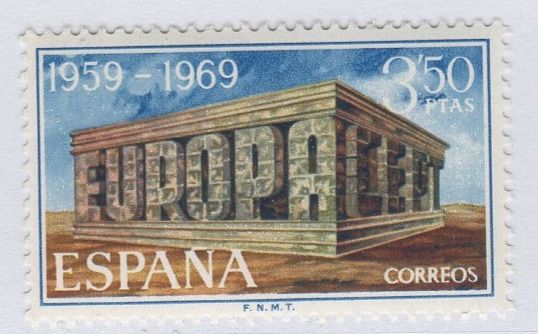 Francobollo Spagna Anno 1969 Europa