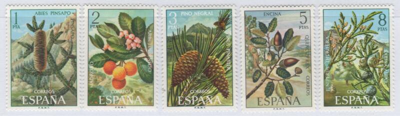 Francobolli Spagna Anno 1972 Flora Prima serie