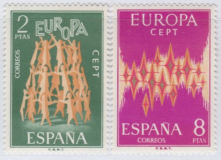 Francobolli Spagna Anno 1972 Europa
