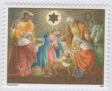 Francobollo Aland Anno 2000 Bimillenario della nascita di Cristo