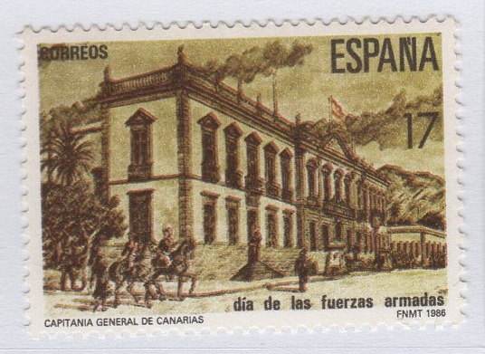 Francobollo Spagna Anno 1986 Giornata delle Forze Armate