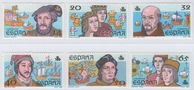 Francobolli Spagna Anno 1987 Quinto centenario della scoperta dell'America Seconda serie