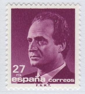 Francobollo Spagna Anno 1992 Effigie del Re Juan Carlos (cat. n. 2764)