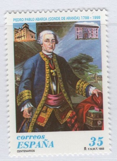 Francobollo Spagna Anno 1998 Bicentenario della morte di Pedro Pablo Abarca (cat. n. 3112)