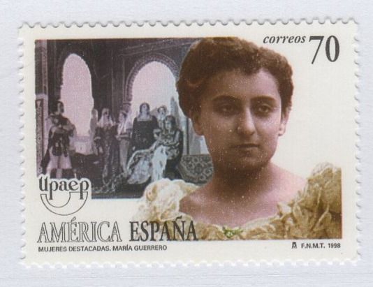 Francobollo Spagna Anno 1998 U.P.A.E.P. Unione Postale America Spagna Portogallo Donne celebri (cat. n. 3160)