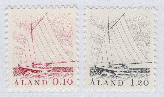Francobolli Aland Anno 1985 Peschereccio