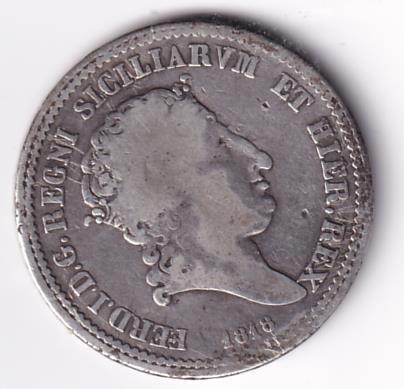 Moneta Regno delle Due Sicilie GRANI 60 Anno 1818 Ferdinando I di Borbone